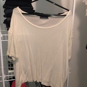 White loose brandy Melville shirt